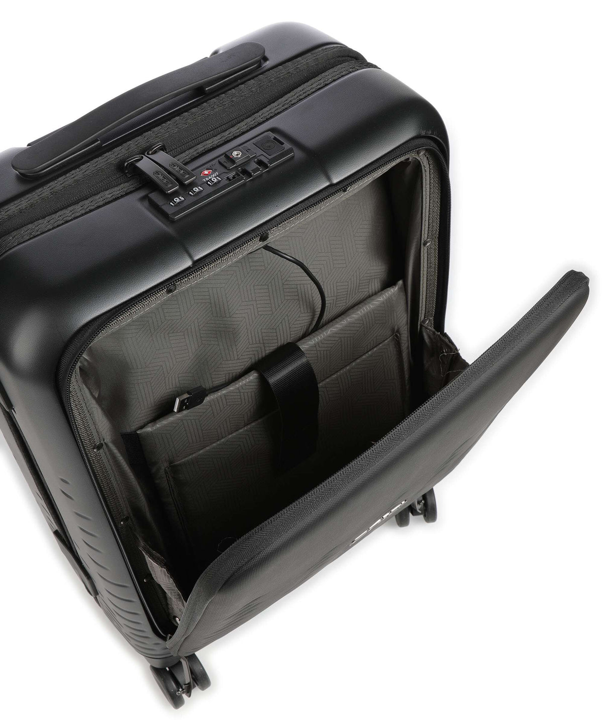 Epic Spin 55cm Carry On With 14" Laptop Sleeve - Matt Black Epic Luggage