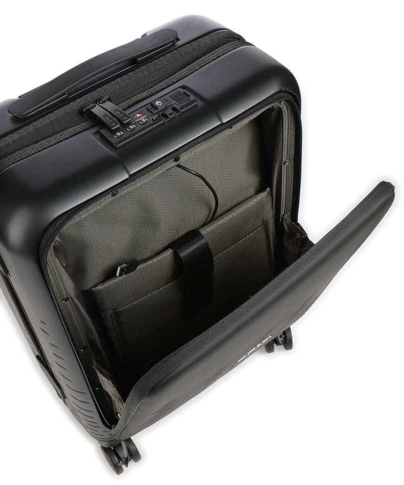 Epic Spin 55cm Carry On With 14" Laptop Sleeve - Matt Black Epic Luggage
