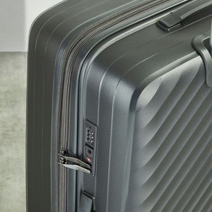 Rock Infinity 3 Piece Expander Hardsided Suitcase Set - Charcoal