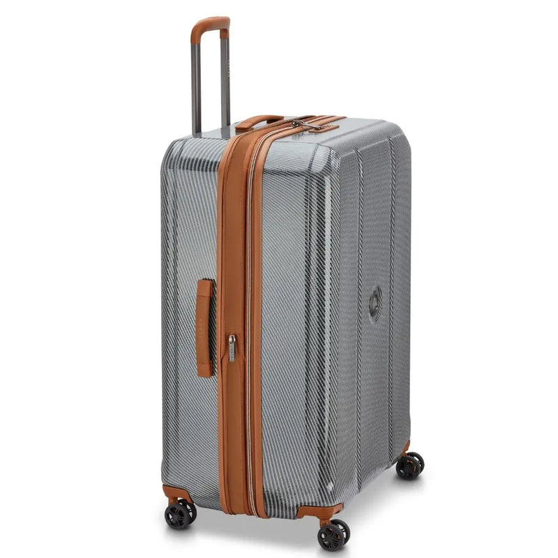Delsey Helium Ultimate 76cm Large 3.9Kg Exp Luggage - Silver