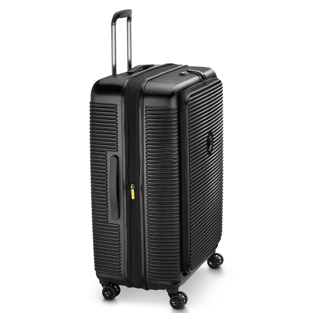 Delsey Freestyle Front Opening 76cm Large Luggage - Black Delsey Luggage