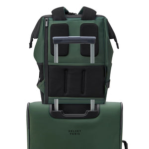 Delsey Turenne Soft Laptop Backpack 14" - Green Delsey Luggage