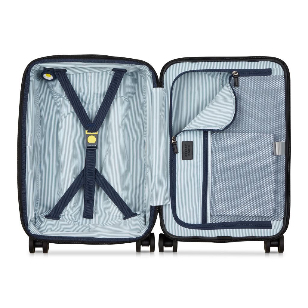 Delsey Cadense 55cm Carry On Exp Luggage - Deep Black Delsey Luggage