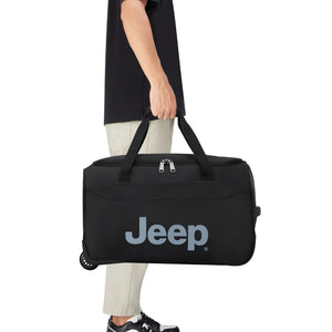 Jeep 55 cm Duel Wheel Lightweight Duffle Bag - Black