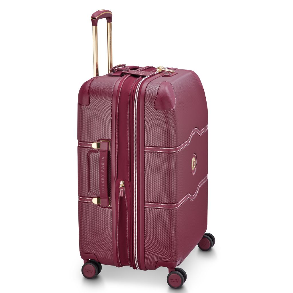 Delsey Chatelet Air Limited Edition 66cm Large Expander Luggage - Burgundy Delsey Luggage