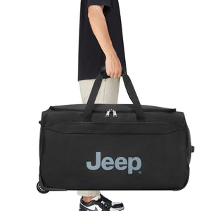 Jeep 73 cm Duel Wheel Lightweight Medium Duffle Bag - Black