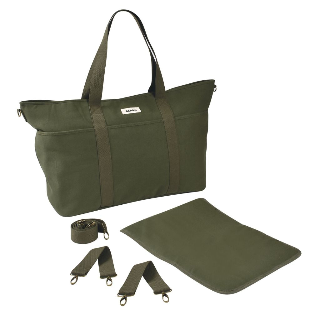 Beaba Madrid XXL Nappy Bag - Seagrass Beaba Nappy Bags