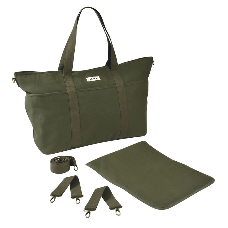Beaba Madrid XXL Nappy Bag - Seagrass Beaba Nappy Bags