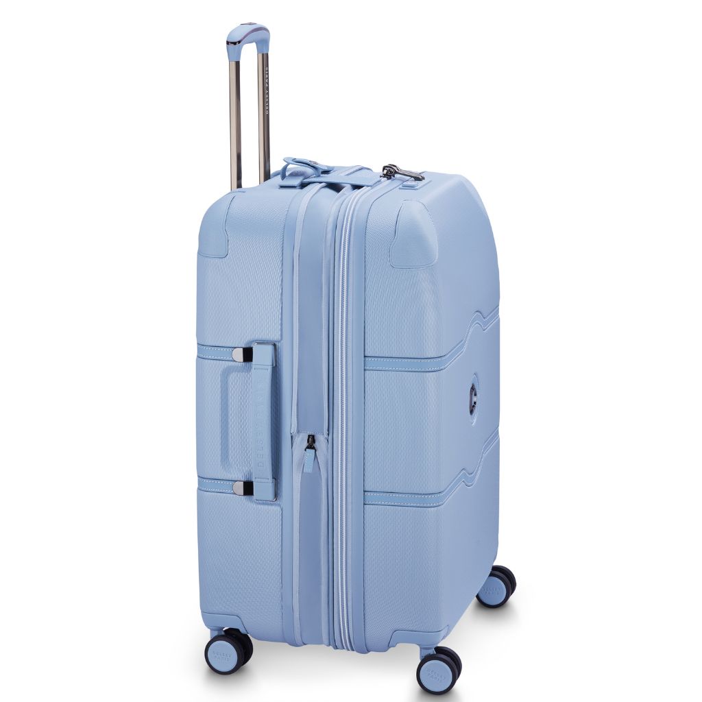 Delsey Chatelet Air Limited Edition 66cm Large Expander Luggage - Light Blue Delsey Luggage