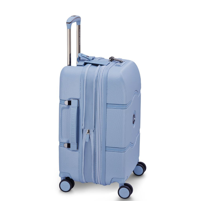 Delsey Chatelet Air Limited Edition 55cm Large Expander Luggage - Light Blue Delsey Luggage