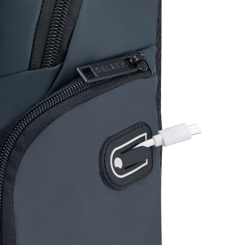 Delsey Parvis Plus 15.6" Laptop Backpack WP Grey Delsey Luggage