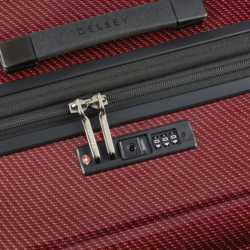 Delsey Helium Ultimate 76cm Large 3.9Kg Exp Luggage - Burgundy