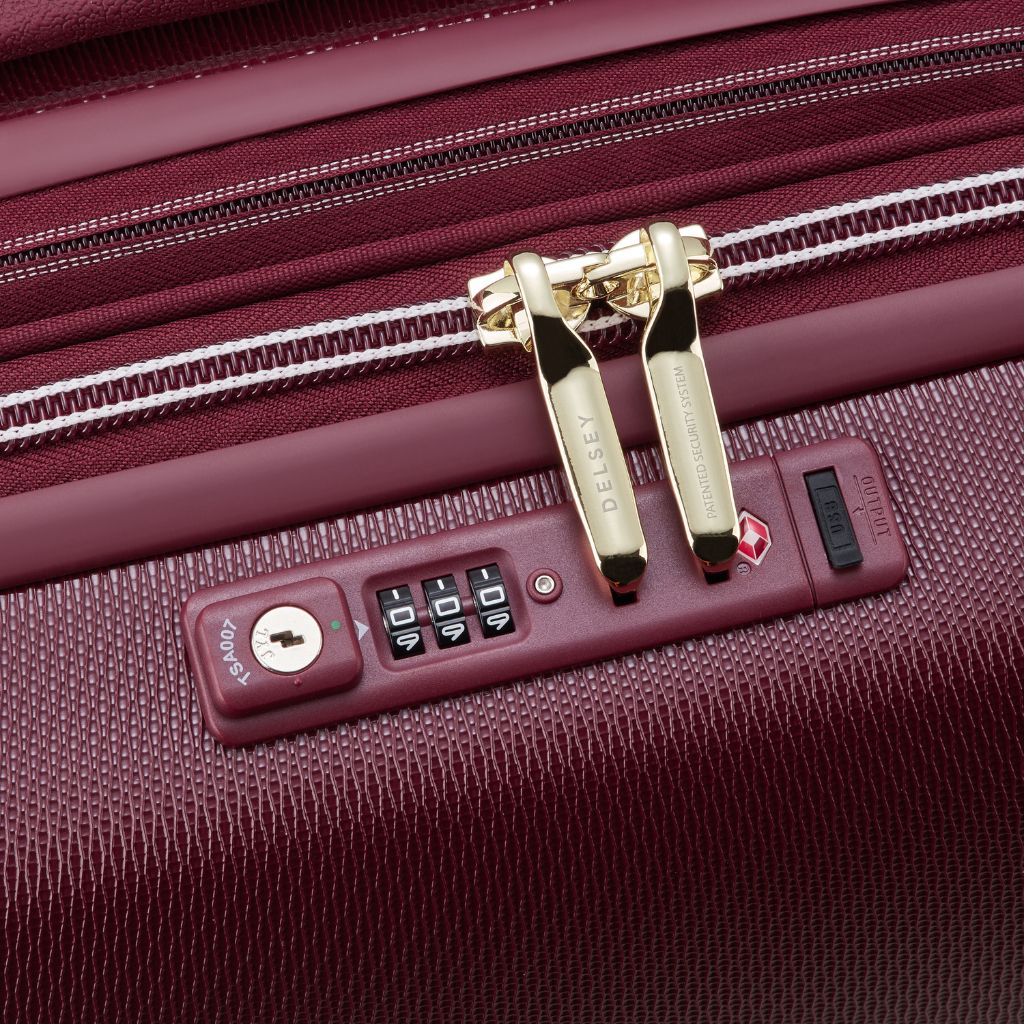 Delsey Chatelet Air Limited Edition 55cm Large Expander Luggage - Burgundy Delsey Luggage