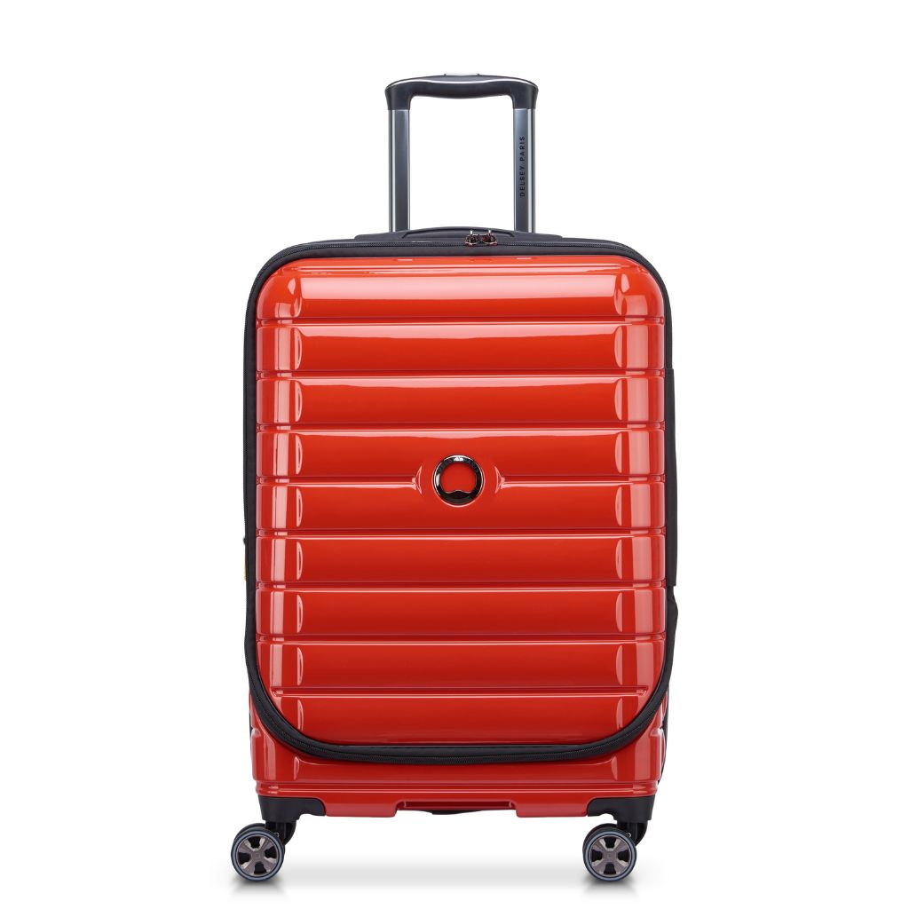 Delsey Shadow 66cm Top Loader Medium Luggage - Red