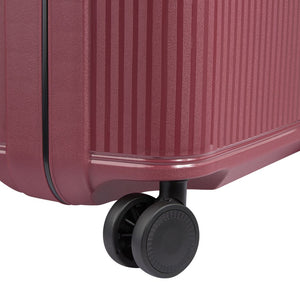 Securitech By Delsey Stone 55cm Carry On Hardsided Luggage Burgundy