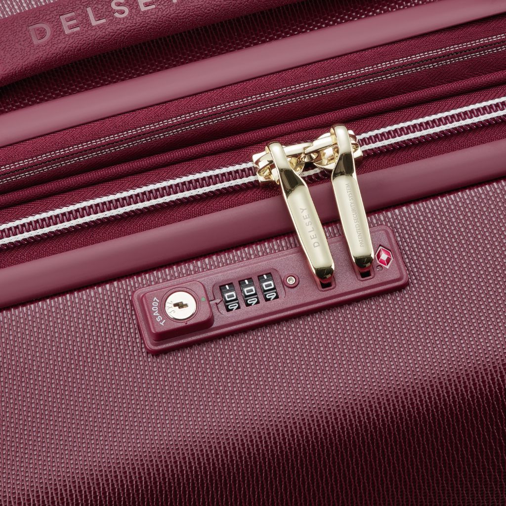 Delsey Chatelet Air Limited Edition 76cm Large Expander Luggage - Burgundy Delsey Luggage