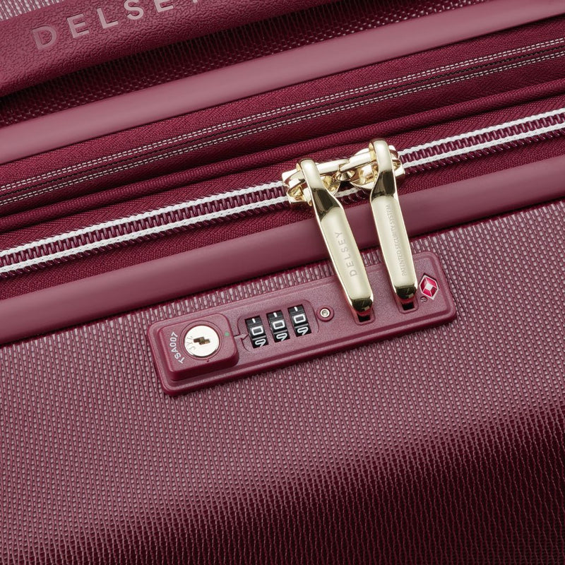 Delsey Chatelet Air Limited Edition 76cm Large Expander Luggage - Burgundy Delsey Luggage