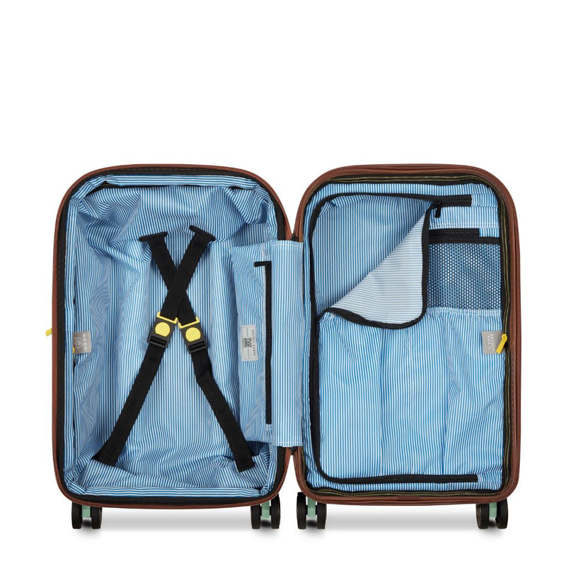 Delsey Carrousel 2 Carry On Luggage 55cm Exp - Green Delsey Luggage