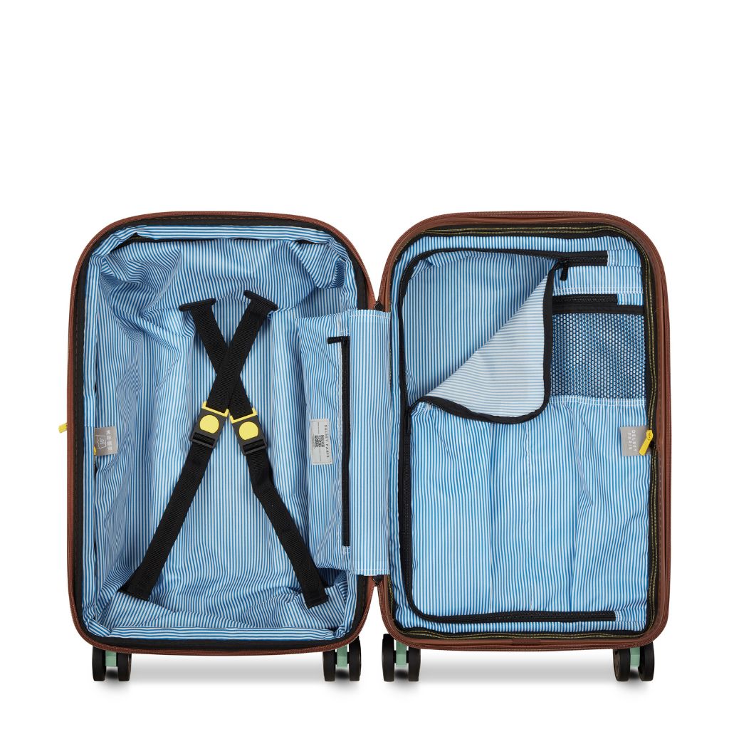 Delsey Carrousel 2 Carry On Luggage 55cm Exp - Silver Delsey Luggage