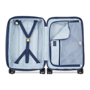 Delsey Cadense 55cm Carry On Exp Luggage - Ivory/Navy Delsey Luggage