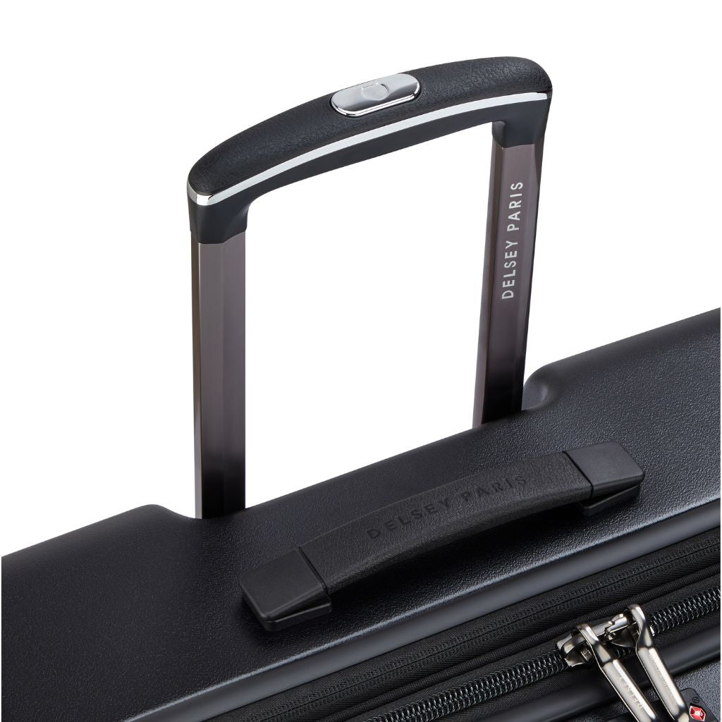 Delsey Cadense 76cm Medium Exp Luggage - Deep Black Delsey Luggage
