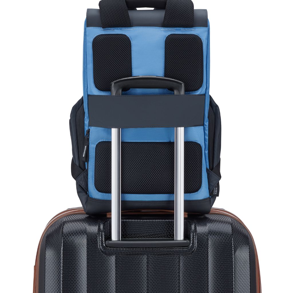 Delsey Securflap 15.6" Laptop Backpack Blueberry Delsey Luggage
