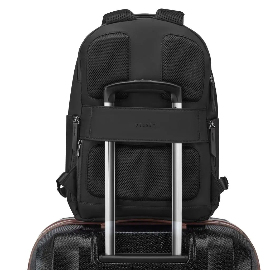 Delsey Victoire 15.6" Laptop Backpack Black Delsey Luggage
