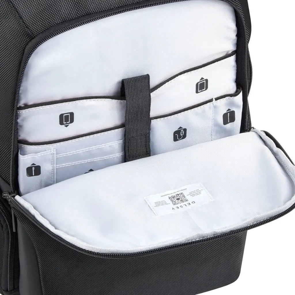 Delsey Parvis Plus 15.6" Laptop Backpack Black