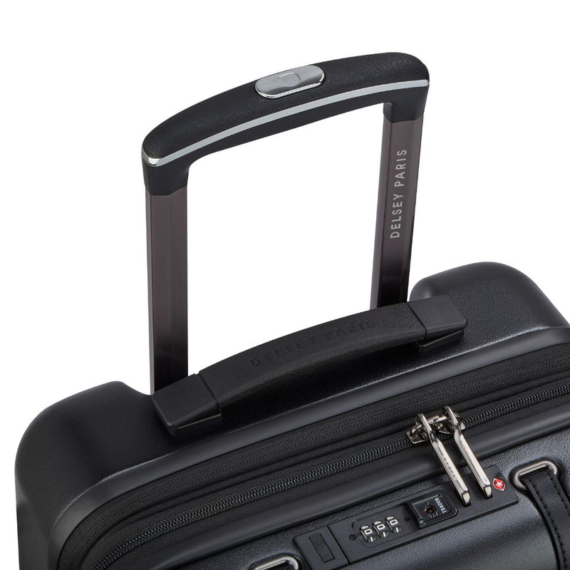 Delsey Cadense 55cm Carry On Exp Luggage - Deep Black Delsey Luggage