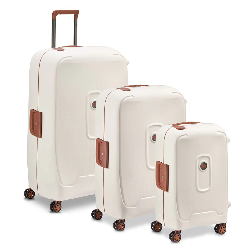 Delsey Moncey 3 PC Hardsided Luggage Set Angora On Sale Love Luggage