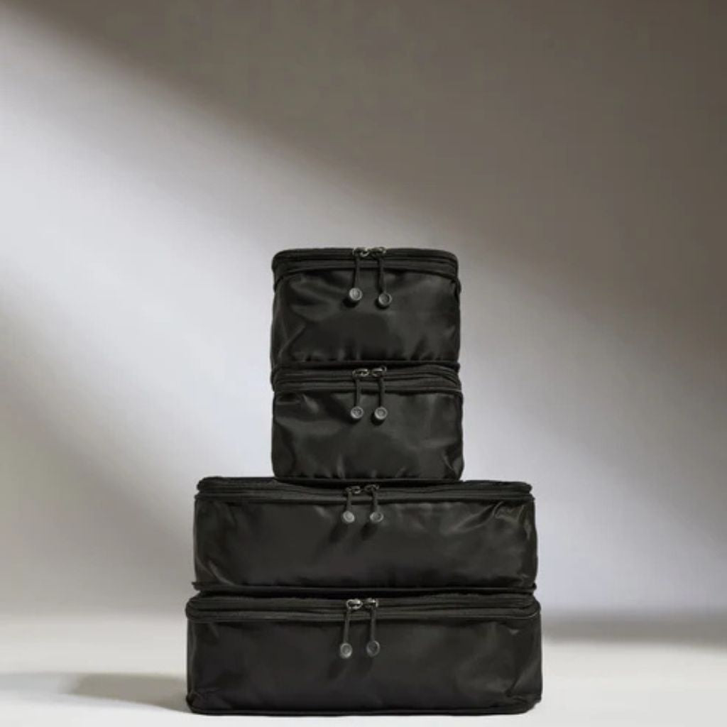 Antler Chelsea 4 Piece Packing Cubes Black - Love Luggage