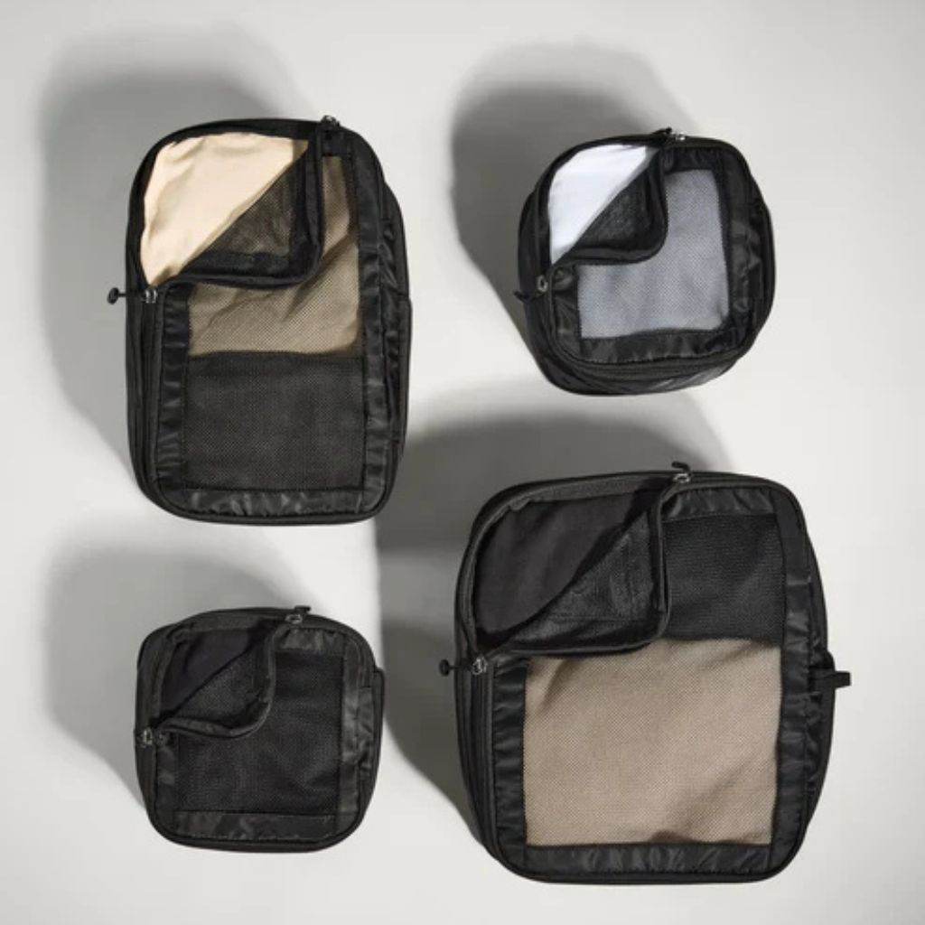 Antler Chelsea 4 Piece Packing Cubes Black - Love Luggage