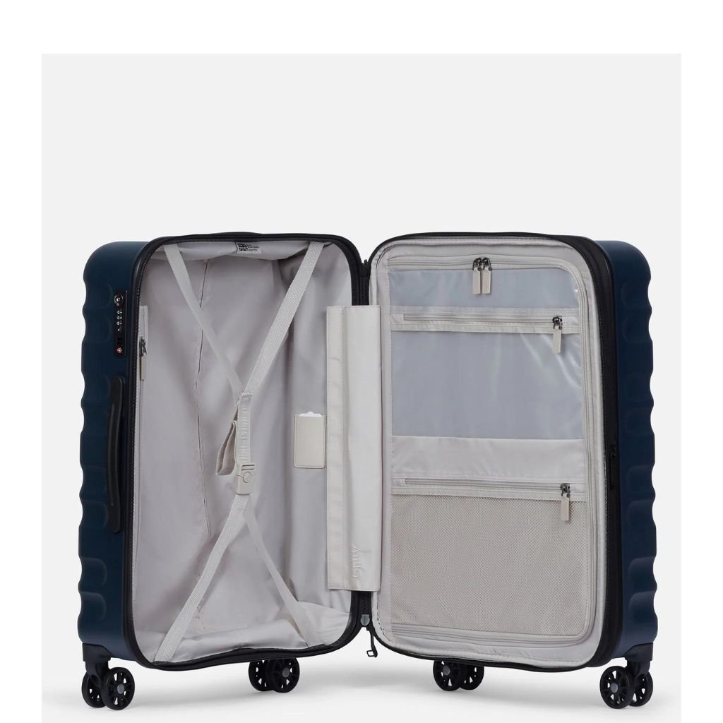Antler Clifton 67cm Medium Hardsided Luggage - Navy - Love Luggage