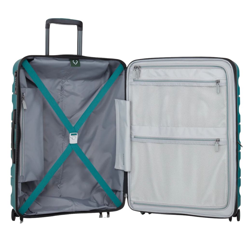 Antler Lincoln 56cm Carry On Hardsided Luggage - Deep Teal - Love Luggage