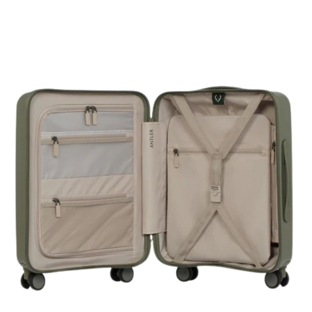 Antler Stamford 2 55cm Carry On Hardsided Luggage - Field Green - Love Luggage