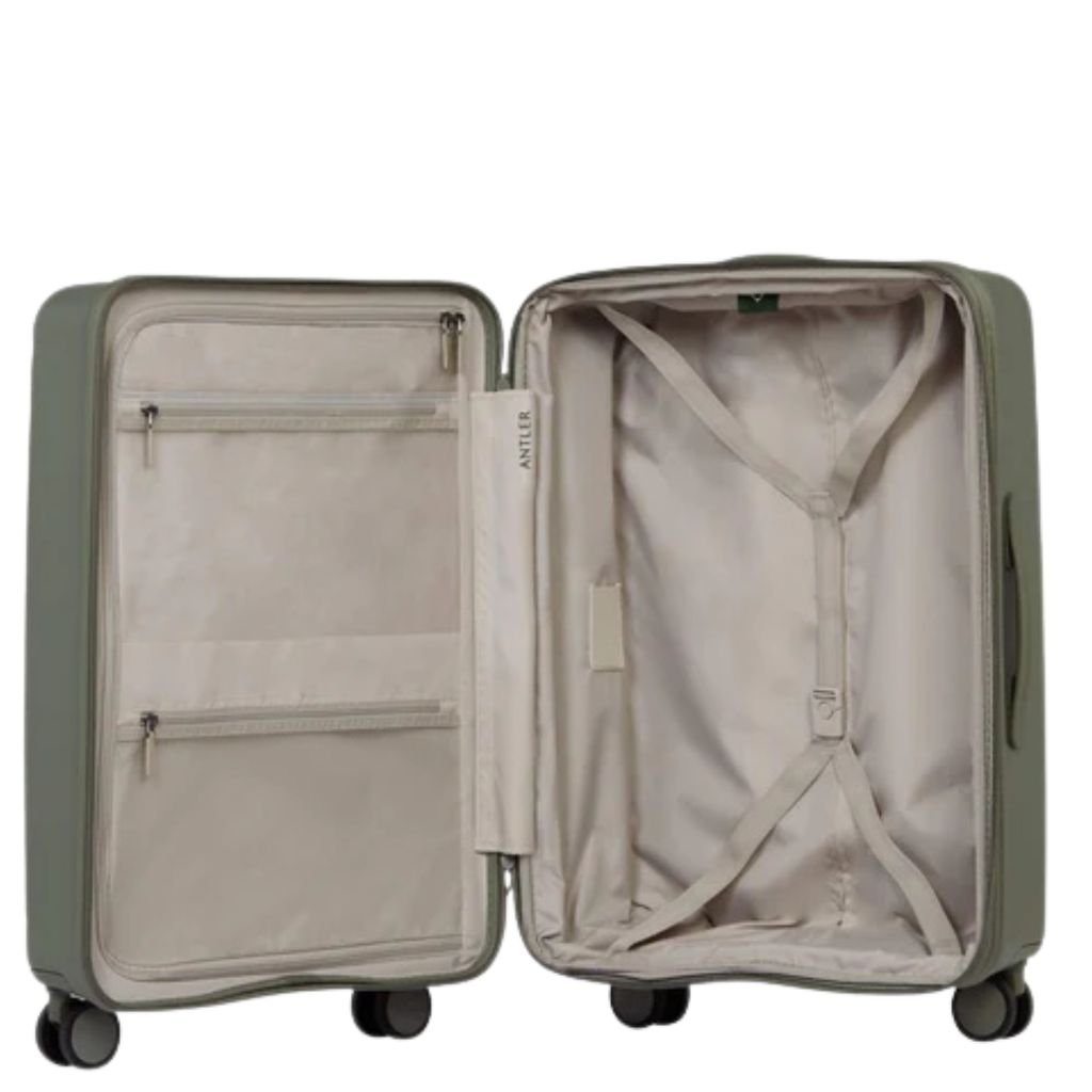 Antler Stamford 2 68cm Medium Hardsided Luggage - Field Green - Love Luggage