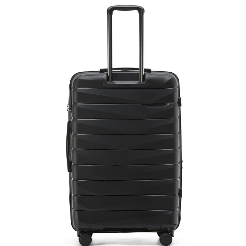 Aus Luggage Pilot 3 Piece Hardsided Luggage Set - Black - Love Luggage