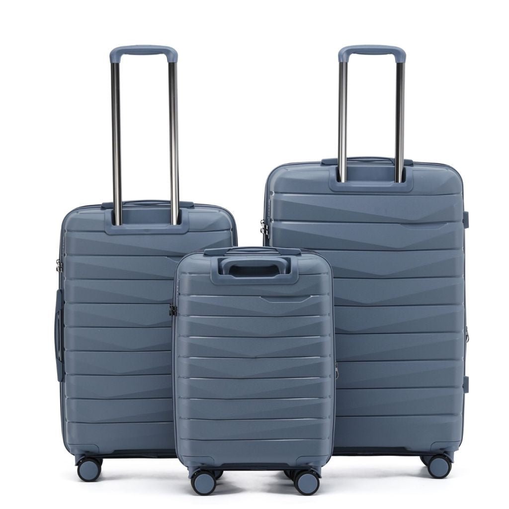 Aus Luggage Pilot 3 Piece Hardsided Luggage Set - Slate - Love Luggage