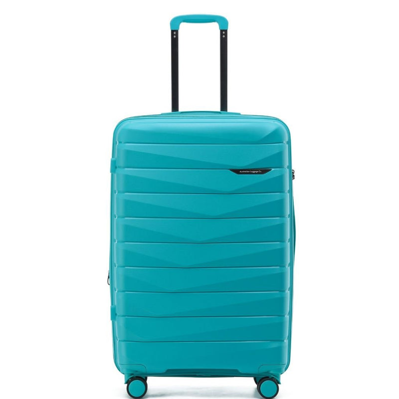 Aus Luggage Pilot 3 Piece Hardsided Luggage Set - Teal - Love Luggage