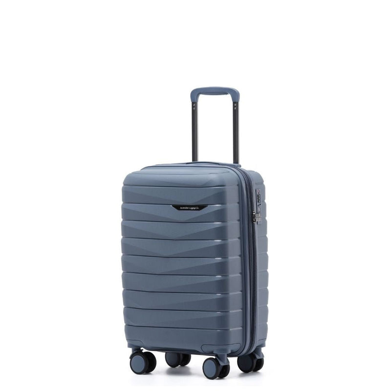 Aus Luggage Pilot 55cm Carry On Hardsided Luggage - Slate - Love Luggage