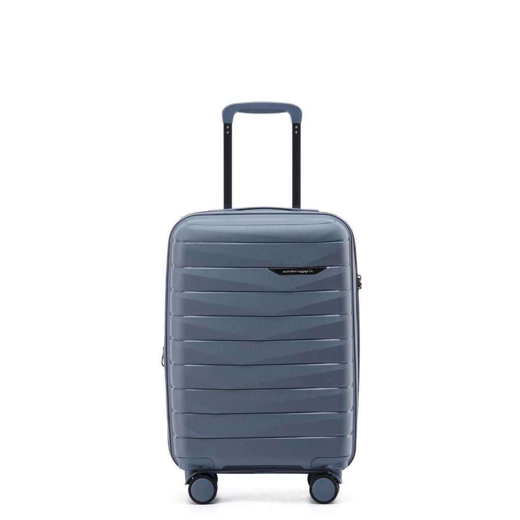Aus Luggage Pilot 55cm Carry On Hardsided Luggage - Slate - Love Luggage