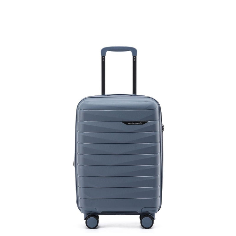 Aus Luggage Pilot 55cm Carry On Hardsided Luggage - Slate - Love Luggage