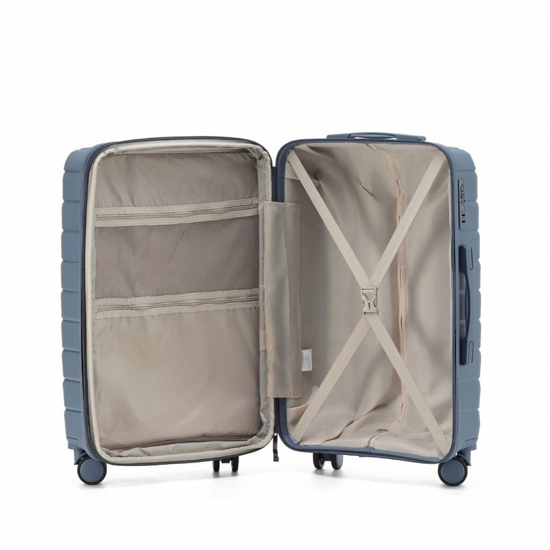 Aus Luggage Pilot 55cm Carry On Hardsided Luggage - Slate - Love Luggage