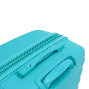 Aus Luggage Pilot 55cm Carry On Hardsided Luggage - Teal - Love Luggage