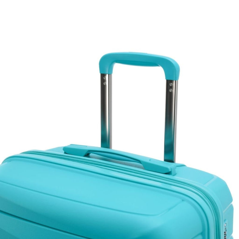 Aus Luggage Pilot 55cm Carry On Hardsided Luggage - Teal - Love Luggage