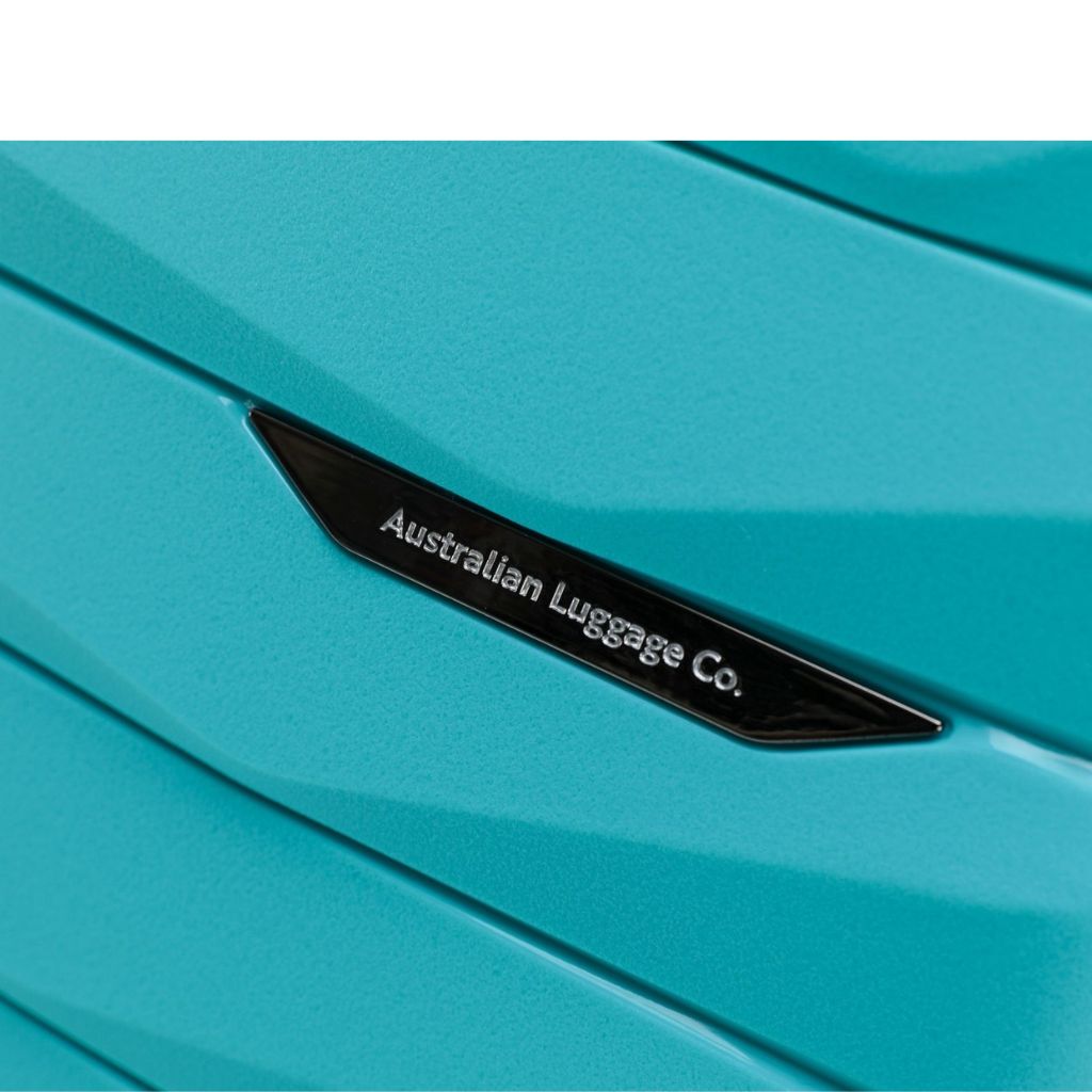 Aus Luggage Pilot 55cm Carry On Hardsided Luggage - Teal - Love Luggage