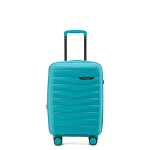 Aus Luggage Pilot 55cm Carry On Hardsided Luggage - Teal - Love Luggage