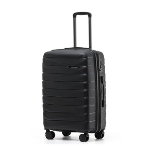 Aus Luggage Pilot 65cm Medium Hardsided Luggage - Black - Love Luggage