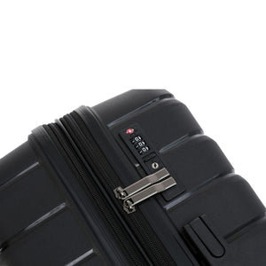 Aus Luggage Pilot 65cm Medium Hardsided Luggage - Black - Love Luggage