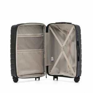 Aus Luggage Pilot 65cm Medium Hardsided Luggage - Black - Love Luggage